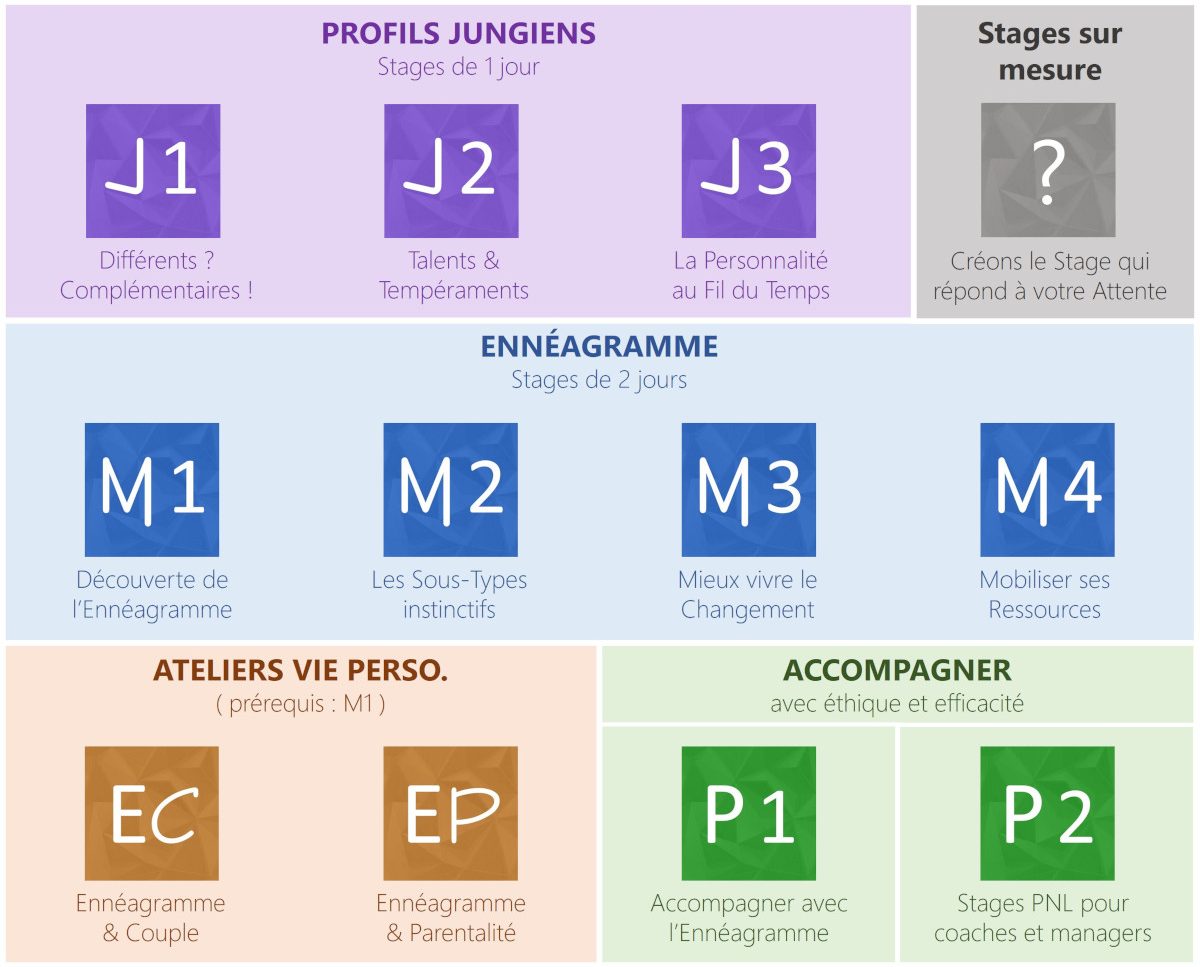Mapping des stages et parcours